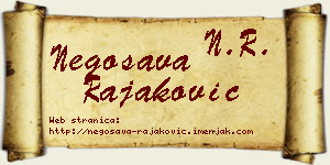 Negosava Rajaković vizit kartica